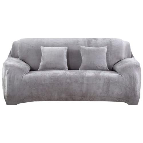 NOLITOY Elastischer Verdickter Sofabezug aus Polyester Spandex Anti rutsch Sofaüberzug mit Vollem Stoffschutz Sitzer Couch Waschbar Silbergrau Schützt Möbel vor Flecken und Abnutzung NOLITOY Elastischer Verdickter Sofabezug aus Polyester Spandex Anti rutsch Sofaüberzug mit Vollem Stoffschutz Sitzer Couch Waschbar Silbergrau Schützt Möbel vor Flecken und Abnutzung von NOLITOY