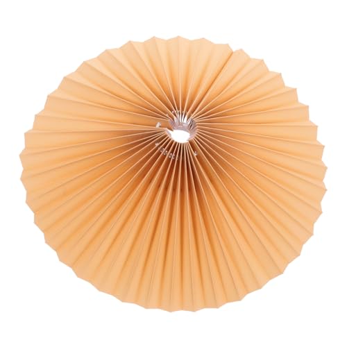 NOLITOY Eleganter Pleated Lampenschirm aus Weichem Stoff mit Robustem Eisenrahmen Drehbar Kleiner Lampenschirm für Tischlampe Vielseitig Einsetzbar für Wohnzimmer Schlafzimmer Hotel und von NOLITOY