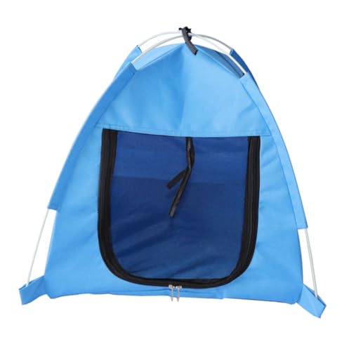 NOLITOY Faltbares Atmungsaktives Hundezelt mit Reißverschluss Robustes Outdoor haustierzelt für Kleine Hunde und Katzen Schützendes Moskitonetz Tragbares Tierzelt für Garten und Reise von NOLITOY