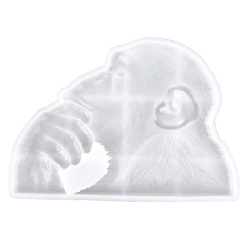 NOLITOY Flexible und Langlebige Gorilla Silikonform für DIY Handwerk Rutschfest Einfach zu Entformen Geeignet für Epoxidharz Gießformen zur Herstellung von Dekofiguren und Geschenkideen von NOLITOY