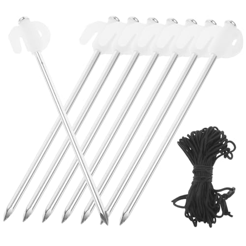 NOLITOY Fluoreszierendes Zeltpflock Schwerlast Robust Vielseitig für Camping Pavillon Zelt Geeignet für Gras Hartboden Strand Personen Praktisch Tragbar Windfest und Langlebig von NOLITOY