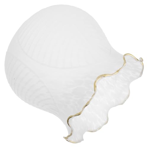 NOLITOY Frostglas Lampenschirm Wandlampe Lampenschirm Glas Milchig Schlafzimmer Dekorative Leuchte Mittelgroß Lochdurchmesser Für Zuhause Hotel Wohnzimmer von NOLITOY