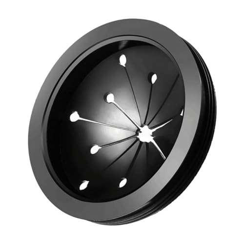 NOLITOY Garbage Disposal Splash Guard Schutzring Spritzschutz für Küchenspüle Abnehmbar Leicht zu Reinigen Einfache Installation Ersatz für Lebensmittelabfallzerkleinerer Schwarz von NOLITOY