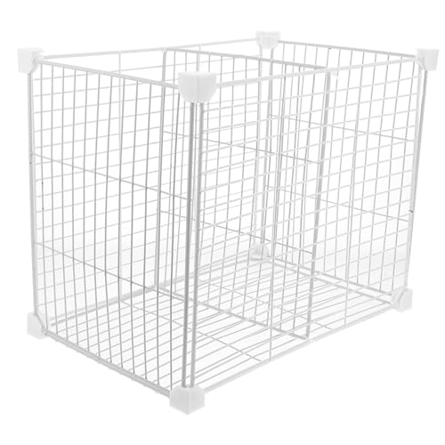 NOLITOY Gefrierschrank Organizer Korb mit Fächern Hoher Eisfach Trenner aus Robustem Metall Draht Stapelbarer Kühlschrank Innenkorb mit Boden für Vorratsraum Gemüse und Snacks von NOLITOY