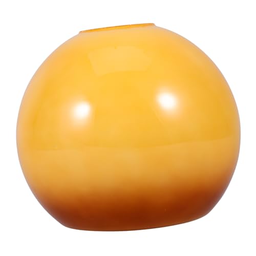 NOLITOY Glas Lampenschirm Ersatz Rundes Stabiles Lampenglas mit Abgerundeten Kanten Schützende Lichtabdeckung für Deckenleuchten Geeignet für Fassung Einfach zu Montieren Elegantes Design von NOLITOY