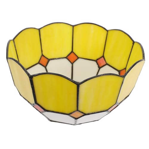 NOLITOY Glas Lampenschirm Ersatz für Kronleuchter Wandlampe Buntes Glaslampenschirm Zubehör für Wohnzimmer Schlafzimmer Warmes Licht von NOLITOY