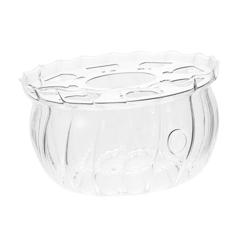 NOLITOY Glas Teekannenwärmer mit Teelichtbasis Hitzebeständig Effektive Wärme für Längeren Teegenuss Leicht zu Reinigen Stilvolles Transparentes Design für Teekannen und Teezubehör von NOLITOY