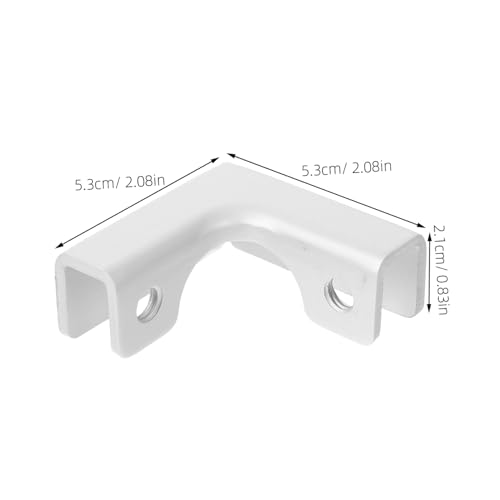 NOLITOY Glasverbinder Aluminiumlegierung Glasklemme für Glasstärke Stabile Halterung für Aquarium Glasvitrine Regal Glasbodenträger Langlebig und Einfach zu Montieren von NOLITOY