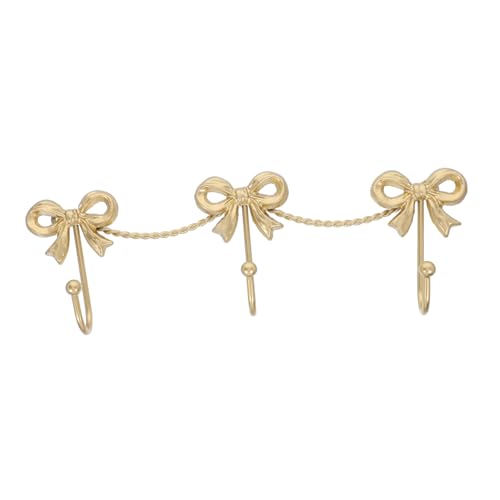 NOLITOY Gold Metall Wandhaken mit Schmetterlingsschleife Fach Haken Platzsparend Vielseitig für Schlüssel Mäntel Handtücher Dekorativ für Bad Schlafzimmer Küche Flur NOLITOY Gold Metall Wandhaken mit Schmetterlingsschleife Fach Haken Platzsparend Vielseitig für Schlüssel Mäntel Handtücher Dekorativ für Bad Schlafzimmer Küche Flur von NOLITOY