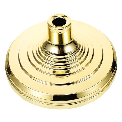 NOLITOY Goldfarbener Fahnenmast Sockel aus Robustem Kunststoff Stabiler Flaggenständer für Büro und Innenbereich Passend für Fahnenrohre Einfach zu Montierender Bodenhalter für von NOLITOY