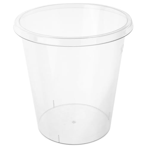 NOLITOY Großer Transparenter Haushalts Mülleimer ohne Deckel Runder Kunststoff Abfallbehälter für Wohnzimmer Schlafzimmer und Badezimmer Leicht zu Reinigen Modernes Nordisches Design NOLITOY Großer Transparenter Haushalts Mülleimer ohne Deckel Runder Kunststoff Abfallbehälter für Wohnzimmer Schlafzimmer und Badezimmer Leicht zu Reinigen Modernes Nordisches Design von NOLITOY