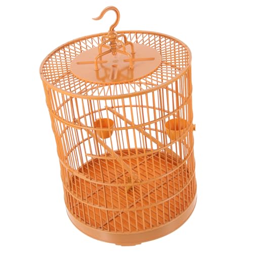 NOLITOY Hängender Vogelkäfig aus Langlebigem Kunststoff Runde Form Großer für Kleine Vögel und Haustiere Multifunktional für Wellensittiche Nymphensittiche und Hamster Dekoratives von NOLITOY