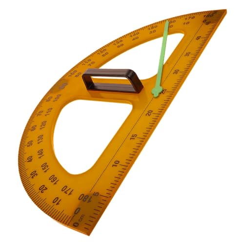 NOLITOY Halbkreis Geometrischer Winkelmesser Kunststoff Winkelmesserlineal für Lehrer Tafel Zeichnung Leichtes Langlebiges Multifunktionswerkzeug für Klassenzimmer und von NOLITOY