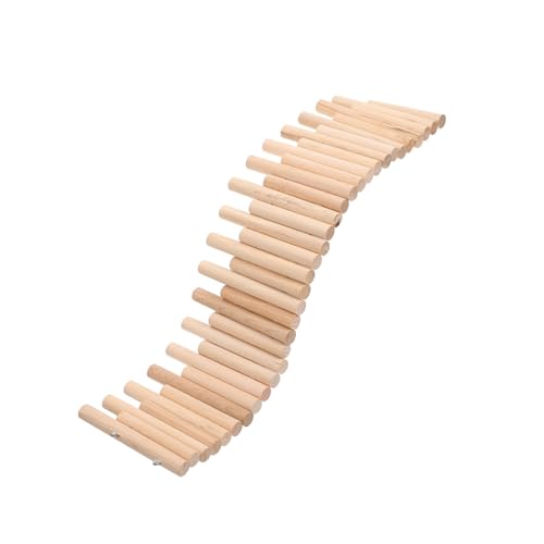 NOLITOY Hamster Holzleiter Klettergerüst Kleintier Zwerghamster Käfigzubehör Indoor Gehege Kauspielzeug für Gesunde Zähne und Aktives NOLITOY Hamster Holzleiter Klettergerüst Kleintier Zwerghamster Käfigzubehör Indoor Gehege Kauspielzeug für Gesunde Zähne und Aktives von NOLITOY