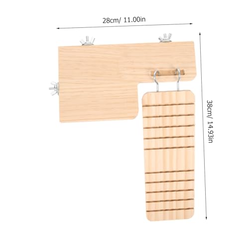 NOLITOY Hamster Holzplattform mit Wasserdichter Leiter Robustes Kletterspiel für Kleintiere Fördert Bewegung und Balance für Hamsterkäfig Zubehör Zufälliger Stil NOLITOY Hamster Holzplattform mit Wasserdichter Leiter Robustes Kletterspiel für Kleintiere Fördert Bewegung und Balance für Hamsterkäfig Zubehör Zufälliger Stil von NOLITOY