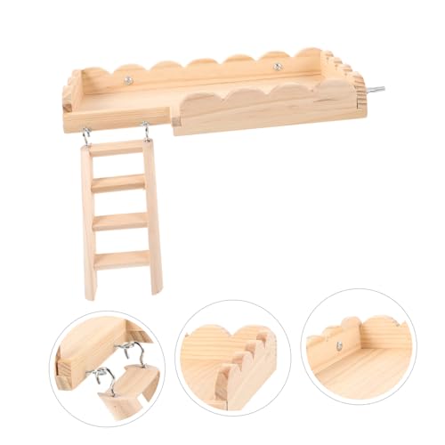 NOLITOY Hamster spielplattform mit Leiter Kleintier kletterschaukel Haustier käfig zubehör für Meerschweinchen Igel Kleintier Balance und Bewegung von NOLITOY