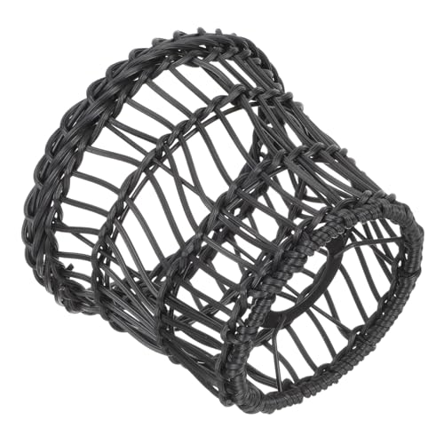 NOLITOY Handgefertigter Rattan Lampenschirm Retro Stil Deckenlampe Lampenabdeckung für Restaurant Wohnzimmer Schlafzimmer Boho Hängelampe Robust Langlebig von NOLITOY