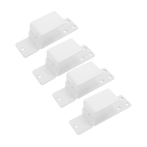 NOLITOY Heavy Duty Türsicherungsbügel U Förmige Türhalterung Türsperre Balkenhalter Sicherheitsbügel für Hauseingang Garagentor Schuppen Tor Teiliges Weiß von NOLITOY