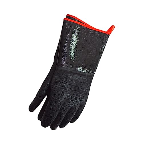 NOLITOY Hitzebeständige Bbq Grillhandschuhe mit Rutschfester Oberfläche Hitzeisolierend und Flexibel Geeignet für Ofen Mikrowelle und Outdoor barbecue Passform von NOLITOY