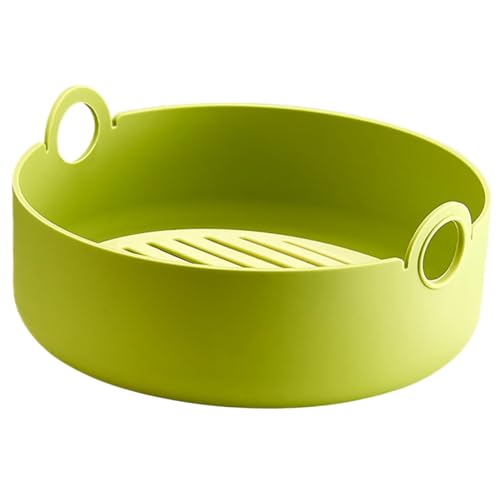 NOLITOY Hitzebeständiger Wiederverwendbarer Silikon Airfryer Topf mit Griffen Runde und Eckige Form Antihaftbeschichteter Waschbarer Küchenkorb für Bessere Luftzirkulation und Fettarmes NOLITOY Hitzebeständiger Wiederverwendbarer Silikon Airfryer Topf mit Griffen Runde und Eckige Form Antihaftbeschichteter Waschbarer Küchenkorb für Bessere Luftzirkulation und Fettarmes von NOLITOY