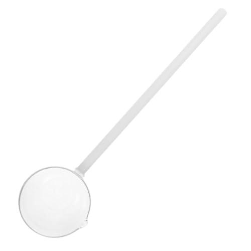 NOLITOY Hochborosilikat Suppenlöffel Transparent Multifunktional Handlicher Dessertlöffel Teelöffel Für Tee Milch Cocktails Rühren Servieren Zuhause Küche von NOLITOY