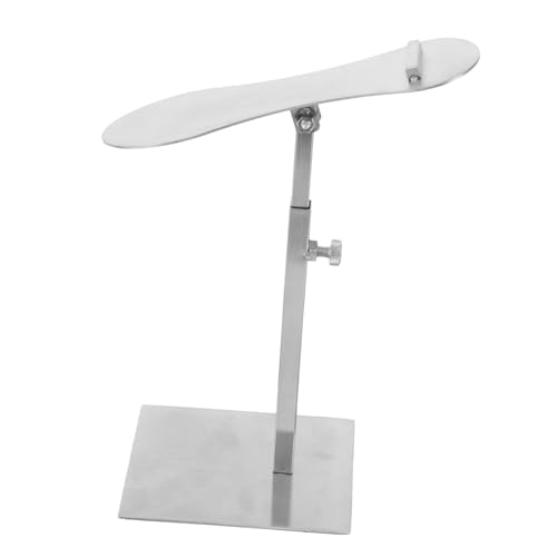 NOLITOY Höhenverstellbarer Schuhständer aus Edelstahl Verformungsbeständig Platzsparender Metall Display Ständer für Schuhgeschäfte zur Übersichtlichen Präsentation und Aufbewahrung von von NOLITOY