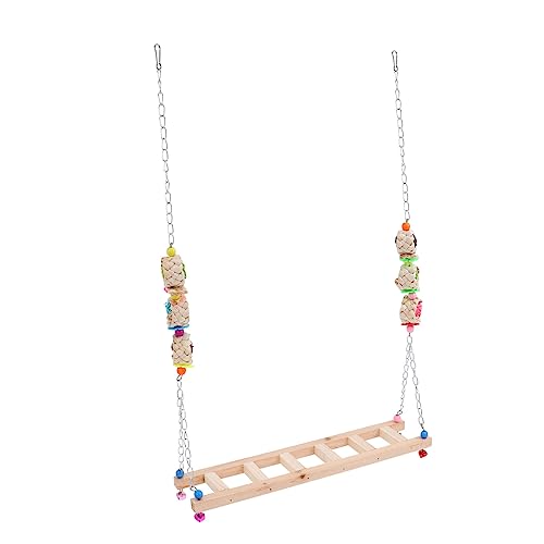 NOLITOY Hölzerne Hühnerschaukel mit Leiter Natürliches Haustierspielzeug für Hühner und Hähne Robustes Klettergerüst für Stall Installieren Sicher und Langlebig Geeignet Zufällige Farbe NOLITOY Hölzerne Hühnerschaukel mit Leiter Natürliches Haustierspielzeug für Hühner und Hähne Robustes Klettergerüst für Stall Installieren Sicher und Langlebig Geeignet Zufällige Farbe von NOLITOY