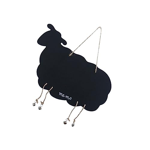 NOLITOY Holz Doppelseitige Message Tafel zum Aufhängen Wanddeko Schwarzes Brett aus Holz für Notizen und Sprüche Dekoratives Wandzeichen mit Schaf motiv Vielseitiges Home Blackboard NOLITOY Holz Doppelseitige Message Tafel zum Aufhängen Wanddeko Schwarzes Brett aus Holz für Notizen und Sprüche Dekoratives Wandzeichen mit Schaf motiv Vielseitiges Home Blackboard von NOLITOY