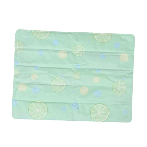 NOLITOY Hundekühlmatte Sommer Rutschfestes Waschbares Gelkissen mit Zitronenmuster Atmungsaktiv Leicht Geräumig für Hunde Katzen Hitzeschutz im Sommer von NOLITOY