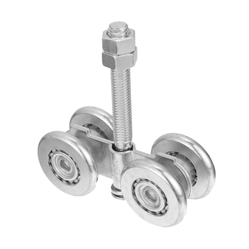 NOLITOY Industrieller Schiebetür Schienen Rollensatz aus Stahl Langlebiges Laufrad für Türrollen Tragkraft Praktisches Ersatzteil für Verschlissene Aufhängungen Reibungsloses Gleiten NOLITOY Industrieller Schiebetür Schienen Rollensatz aus Stahl Langlebiges Laufrad für Türrollen Tragkraft Praktisches Ersatzteil für Verschlissene Aufhängungen Reibungsloses Gleiten von NOLITOY