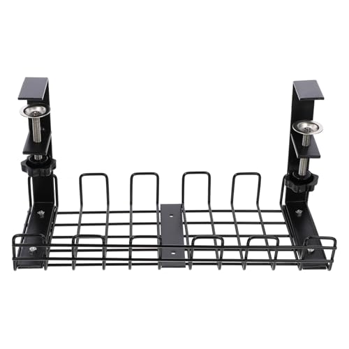 NOLITOY Kabelmanagement Rack unter Schreibtisch Kabelablage Kabel Organizer für Büro und Home Office Kabelbox Kabelhalter Kabelaufbewahrung für Saubere Kabelführung von NOLITOY