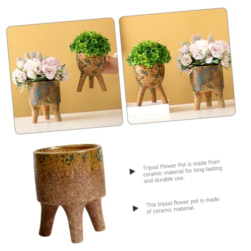 NOLITOY Keramik Blumentopf Dreibein Design Kleiner Einzigartiger Pflanztopf Langlebig Bruchsicher Geruchsneutral für Zimmerpflanzen Balkon Büro und Dekoration NOLITOY Keramik Blumentopf Dreibein Design Kleiner Einzigartiger Pflanztopf Langlebig Bruchsicher Geruchsneutral für Zimmerpflanzen Balkon Büro und Dekoration von NOLITOY