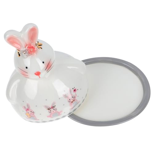 NOLITOY Keramik Butterdose mit Kreativem Kaninchen design Luftdichter Butterbehälter aus Robustem Material Dekorative Snack Dessertplatte für Küche und Haushalt NOLITOY Keramik Butterdose mit Kreativem Kaninchen design Luftdichter Butterbehälter aus Robustem Material Dekorative Snack Dessertplatte für Küche und Haushalt von NOLITOY