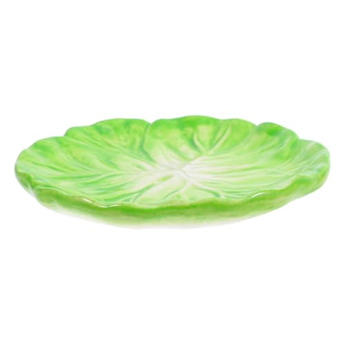 NOLITOY Keramik Teller Kohlform Servierteller Stabiles Glattes Design Vielseitig für Restaurant Zuhause Snack Salat Obst Frühstück Einfache Langlebiges Geschirr von NOLITOY