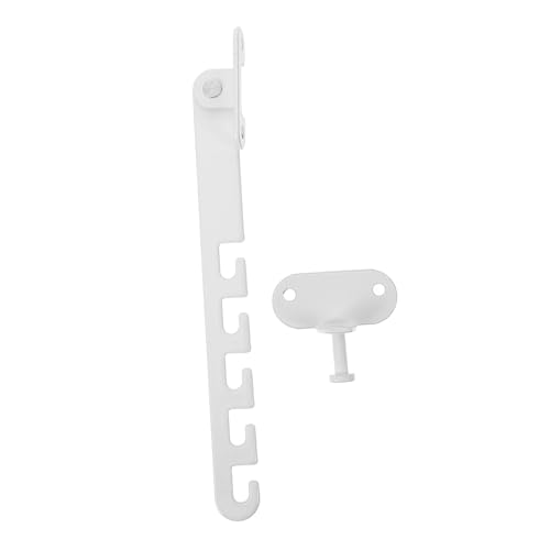 NOLITOY Kindersicherung Fenster und Tür Sicherheitsverschluss aus Langlebigem Karbonstahl mit Langem Haken Erhöht Reibung für Festen Halt für Verschiedene Fenster Türarten Kindersicher von NOLITOY