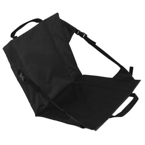 NOLITOY Klappbarer Tragbarer Outdoor Campingstuhl mit Verstellbarer Rückenlehne Faltbarer Sitz für Angeln Garten Picknick Leichter und Stabiler Sitzhocker in Schwarz von NOLITOY