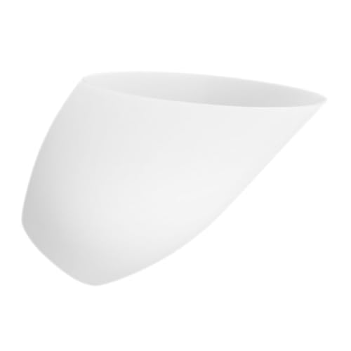 NOLITOY Kleine Lampenschirm Ersatz für Schreibtischlampe Kunststoff Dekorativer Lampenüberzug Minimalistisches Design Weiß Mittelloch Für Schlafzimmer Wohnzimmer von NOLITOY