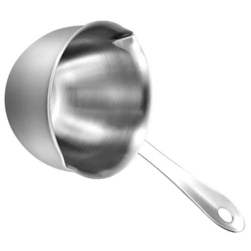 NOLITOY Kleiner Edelstahltopf mit Antihaftbeschichtung Hitzebeständig und Induktionsgeeignet Leichter Soßentopf für Milch Öl und Schmelzen Ergonomischer Griff Präzise Messskala Vielseitig von NOLITOY