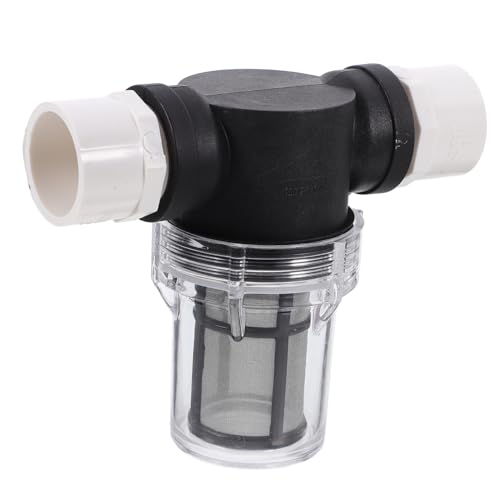 NOLITOY Kleiner Garten Wasserfilter mit PVC Rohranschluss Mesh Sieb Einfacher Einbau Effektive Partikelfilterung Kompakt Platzsparend für Gartenbewässerung und Sauberes Wasser von NOLITOY