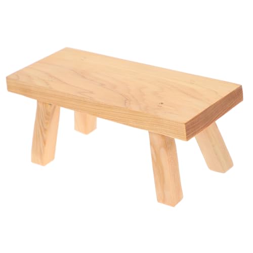 NOLITOY Klippen -Zypressenholz -Ornamente Pflanzenhocker drinnen dekorativ Wohnkultur Schreibtisch rustikal Hocker aus Holz Kinderhocker Holzstuhl Kleiner Sitzhocker Kleiner Stuhl Thuja von NOLITOY