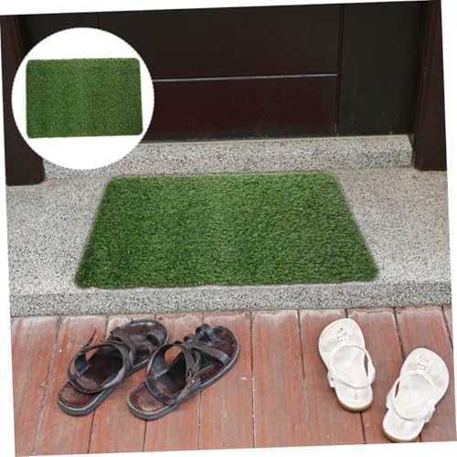 NOLITOY Künstliche Gras fußmatte Realistischer Kunstrasen Türmatte Outdoor Eingangsmatte Wetterfest rutschfest Dekoration für Garten Terrasse Balkon NOLITOY Künstliche Gras fußmatte Realistischer Kunstrasen Türmatte Outdoor Eingangsmatte Wetterfest rutschfest Dekoration für Garten Terrasse Balkon von NOLITOY