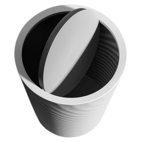 NOLITOY Kunststoff Mülleimer mit Schwingdeckel Flip Lid Abfalleimer für Küche Büro Badezimmer Robuster Haushaltsabfallbehälter Mittlere NOLITOY Kunststoff Mülleimer mit Schwingdeckel Flip Lid Abfalleimer für Küche Büro Badezimmer Robuster Haushaltsabfallbehälter Mittlere von NOLITOY
