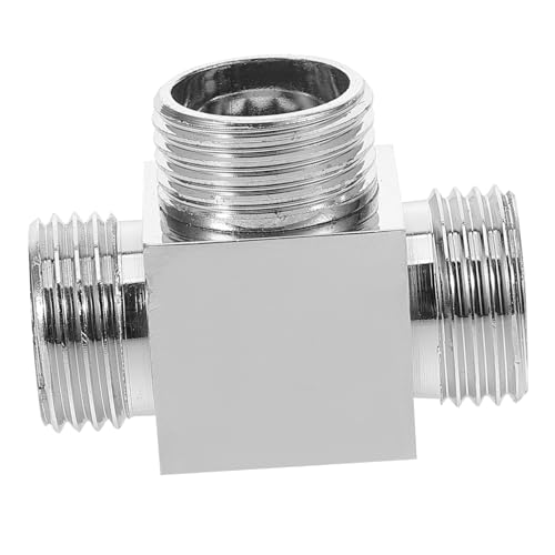 NOLITOY Kupfer Wasserhahn Adapter Winkelstück Waschmaschinen Wasseranschluss Verteiler Anschlussstück Robust Dicht und Installieren für Dusche und Schlauch von NOLITOY