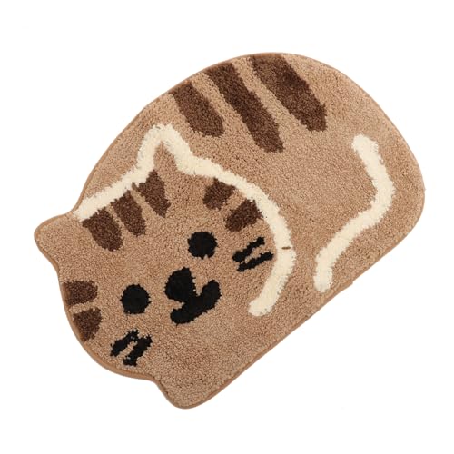 NOLITOY Kuschelige Katzenform Bodenmatte rutschfest Waschbar Dekorative Fußmatte für Badezimmer Schlafzimmer Angenehm Saugfähig Langlebig NOLITOY Kuschelige Katzenform Bodenmatte rutschfest Waschbar Dekorative Fußmatte für Badezimmer Schlafzimmer Angenehm Saugfähig Langlebig von NOLITOY