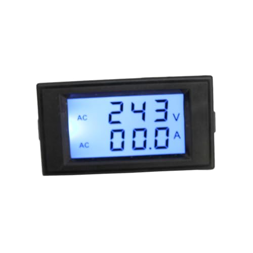 NOLITOY LCD Digital Ac Spannungs und Strommessgerät mit Hohem Messbereich Präzise Anzeige für Elektrogeräteüberwachung Einfaches Anschließen Simultane Spannungs und Strommessung von NOLITOY