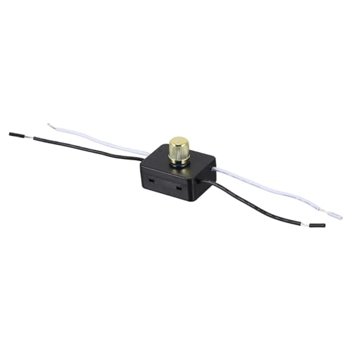 NOLITOY LED Tischlampen Drehknopf Ersatzschalter aus Robustem Einstellbarer Regler mit Einfacher Montage Langlebiger LED Dimmerschalter für Tischleuchten Bronze NOLITOY LED Tischlampen Drehknopf Ersatzschalter aus Robustem Einstellbarer Regler mit Einfacher Montage Langlebiger LED Dimmerschalter für Tischleuchten Bronze von NOLITOY