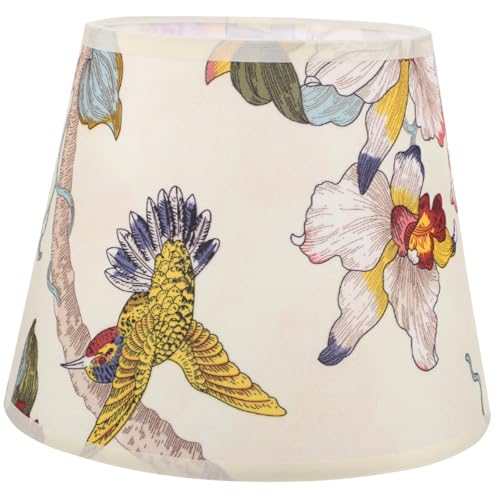 NOLITOY Lampenschirm Blumenmuster Stoff Lampenschirm für Tischleuchte Dekorativer Ersatz Lampenabdeckung Wohnzimmer Schlafzimmer NOLITOY Lampenschirm Blumenmuster Stoff Lampenschirm für Tischleuchte Dekorativer Ersatz Lampenabdeckung Wohnzimmer Schlafzimmer von NOLITOY