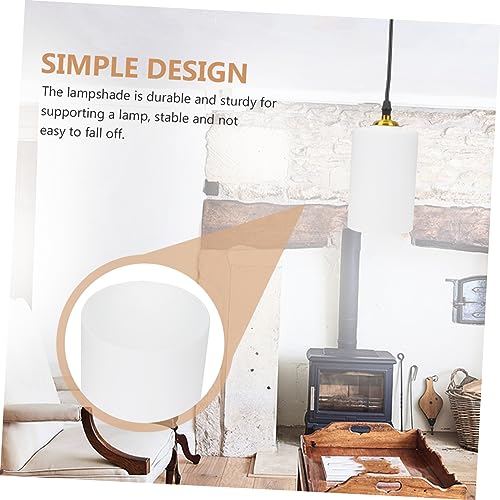 NOLITOY Lampenschirm Milchglas Zylinder Deckenlampe Wandlampe Stehlampe Dekorativ Warmes Licht Wohnzimmer Schlafzimmer von NOLITOY