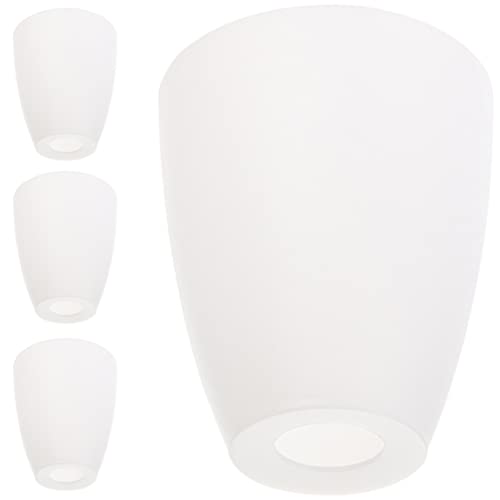 NOLITOY Lampenschirm aus Kunststoff, 4 Stück, aus Kunststoff, Lampenschirm für Stehlampe, Kronleuchter, Deckenleuchte, 30 mm, Tischschirm von NOLITOY