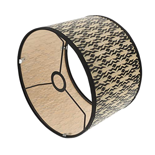 NOLITOY Lampenschirm mit Geometrischem Muster Hängelampe für Wohnzimmer Retro Design Praktische Lampe für Diffuse Beleuchtung Einfache Installation von NOLITOY